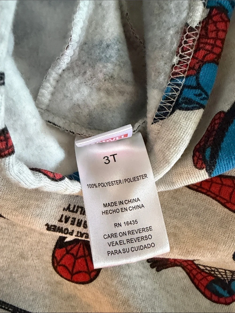 Marvel Red & Blue Spider-Man Toddler Hoodie